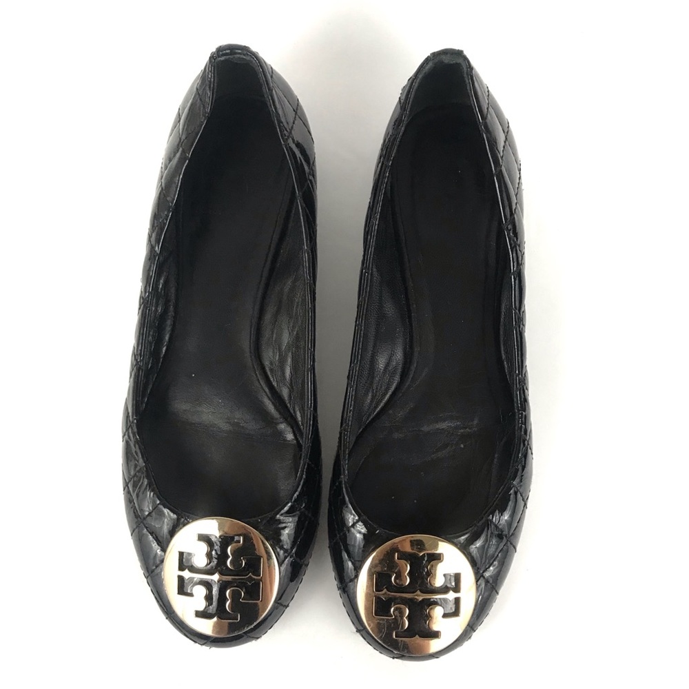 Tory Burch Quinn Black Flats